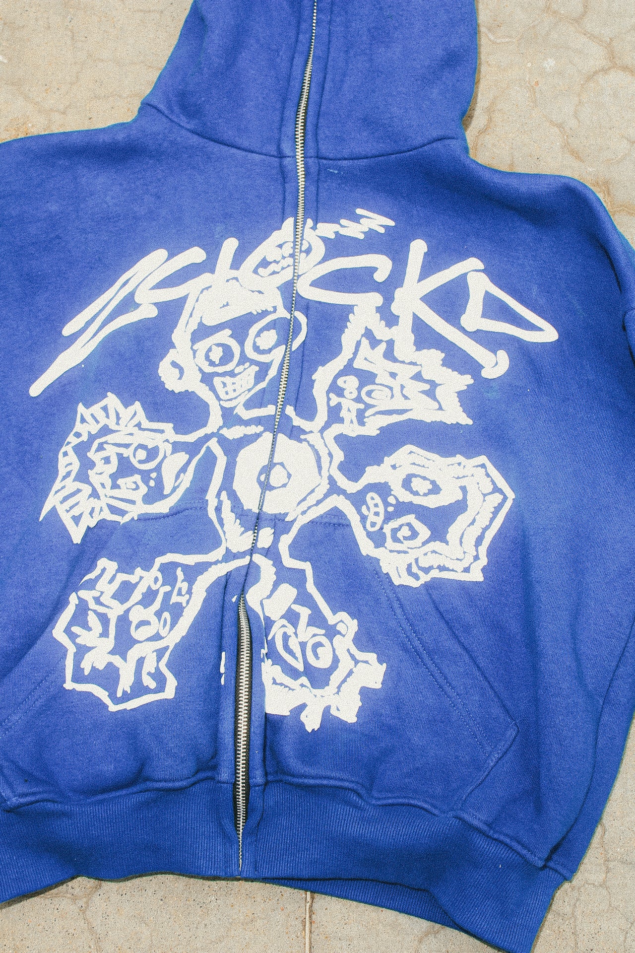 2CLOCKD "2FLY 4 U" CROPPED FULL ZIPUP HOODIE.